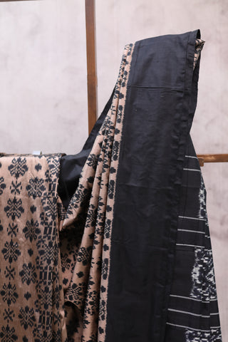 Copper Pochampalli Silk Ikat Saree-SRCPSIS105