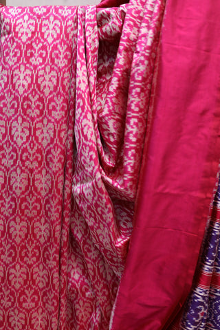 Red Pochampalli Silk Ikat Saree-SRRPSIS97