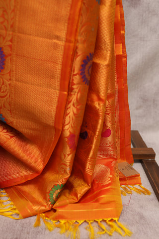 Wine Gadwal Silk Saree - SRWGSS178