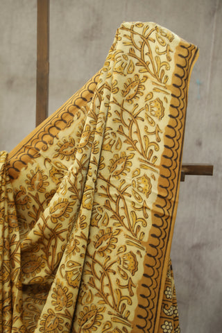 Yellow HBP Modal Silk Saree - SRYMSS148