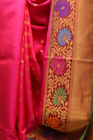 Pink Gadwal Silk Saree - SRPGSS332