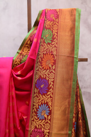 Pink Gadwal Silk Saree - SRPGSS332