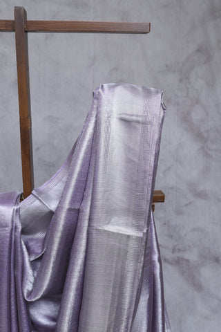 Lavender Tissue Tussar Silk Saree-SRLTTSS60