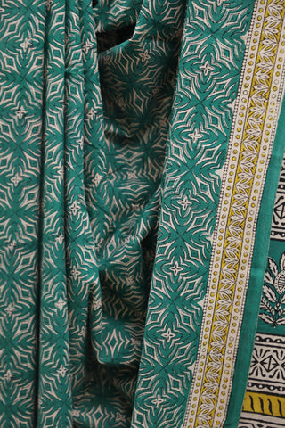 Green HBP Cotton Saree - SRGCS1379