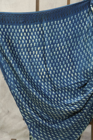 Indigo  HBP Modal Silk Saree - SRIMSS150