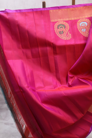 Purple Gadwal Silk Saree - SRPGSS324