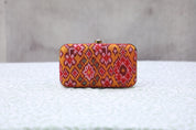 Dark Orange Patola Clutch- SRDOPC15