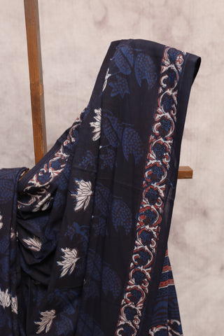 Blue HBP Cotton Saree-SRBCS1102