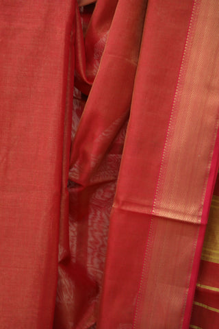 Red Maheshwari Saree - SRRTMS161EX