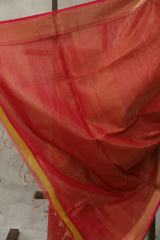 Red Maheshwari Saree - SRRTMS161EX