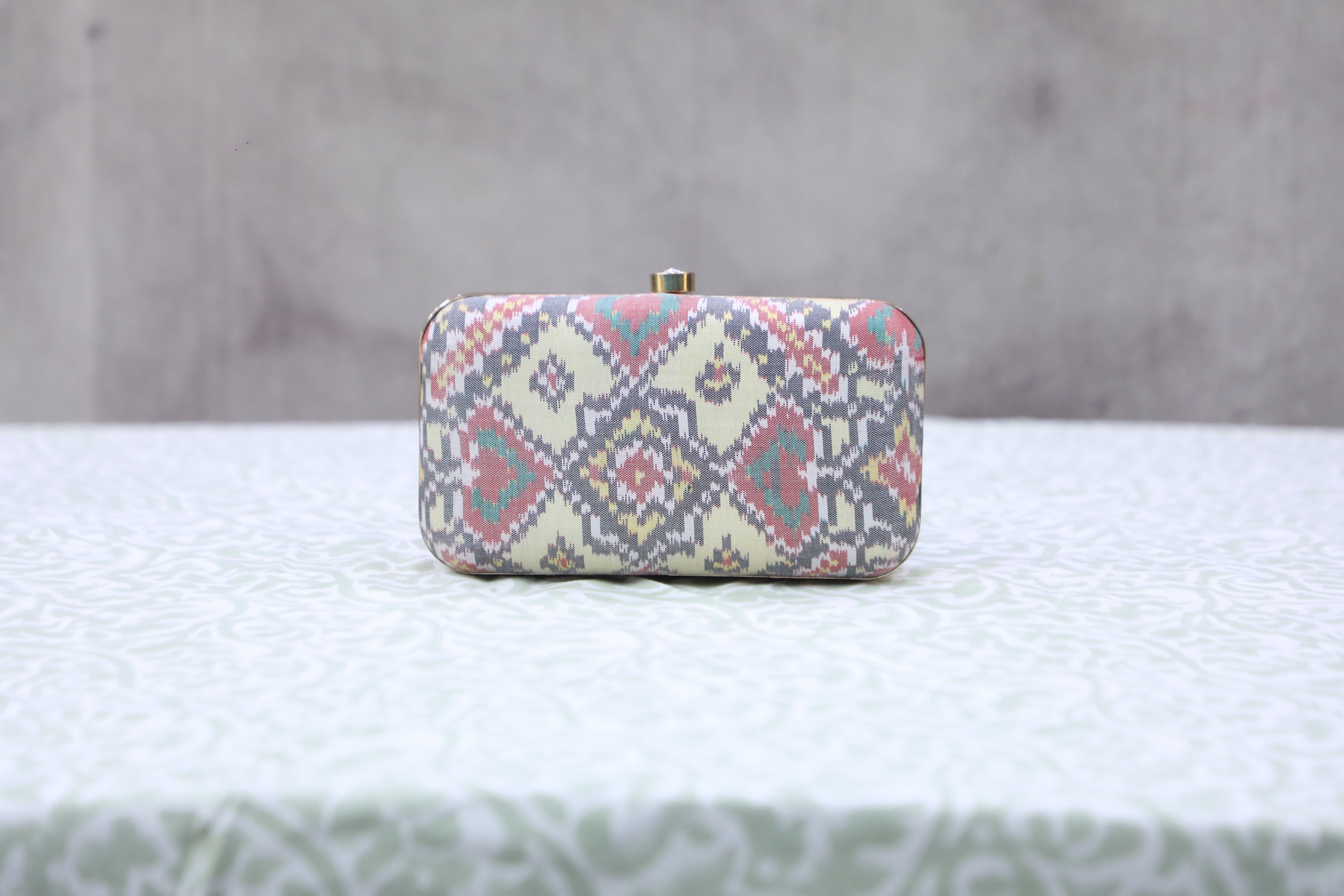 Grey Patola Clutch- SRGPC26