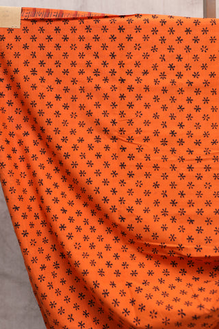 Orange HBP Cotton Saree - SROCS1168