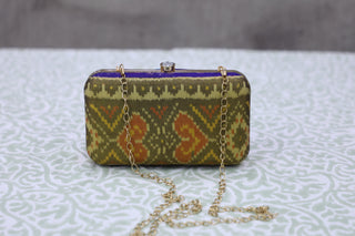 Yellow Patola Clutch- SRYPC16