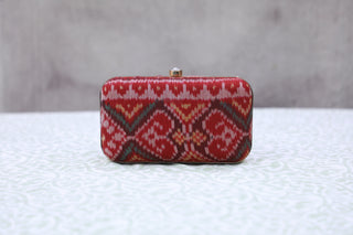 Red Patola Clutch- SRRPC01