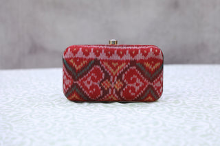 Red Patola Clutch- SRRPC01