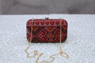 Red Patola Clutch- SRRPC01