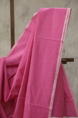 Pink Maheshwari Organza Silk Saree-SRPMOSS02EX