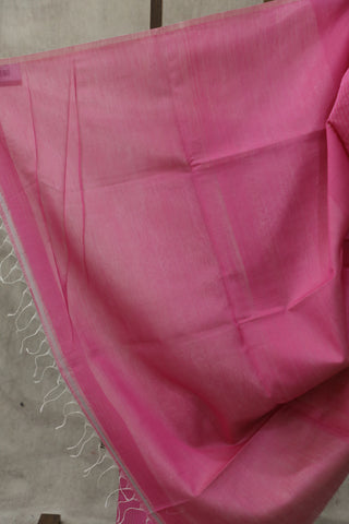 Pink Maheshwari Organza Silk Saree-SRPMOSS02EX