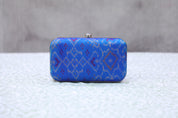 Blue Patola Clutch- SRBPC23