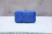Blue Patola Clutch- SRBPC23