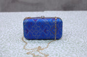 Blue Patola Clutch- SRBPC23