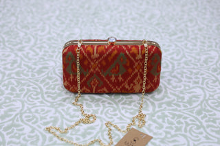 Red Patola Clutch- SRRPC03