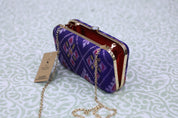 Blue Patola Clutch- SRBPC07