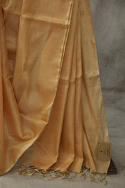 Peach Maheshwari Tissue Saree - SRPMTS125EX
