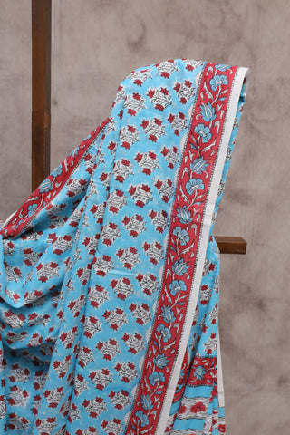 Blue HBP Cotton Saree-SRBCS1175