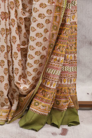 Beige HBP Cotton Saree - SRBCS1371