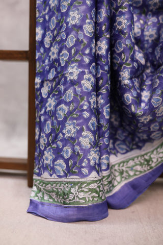 Blue HBP Modal Silk Saree - SRBGMSS125