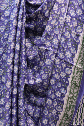 Blue HBP Modal Silk Saree - SRBGMSS125