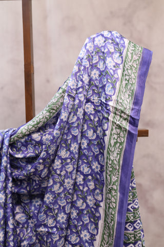 Blue HBP Modal Silk Saree - SRBGMSS125