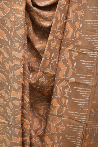 Brown HBP Cotton Saree - SRBCS1348