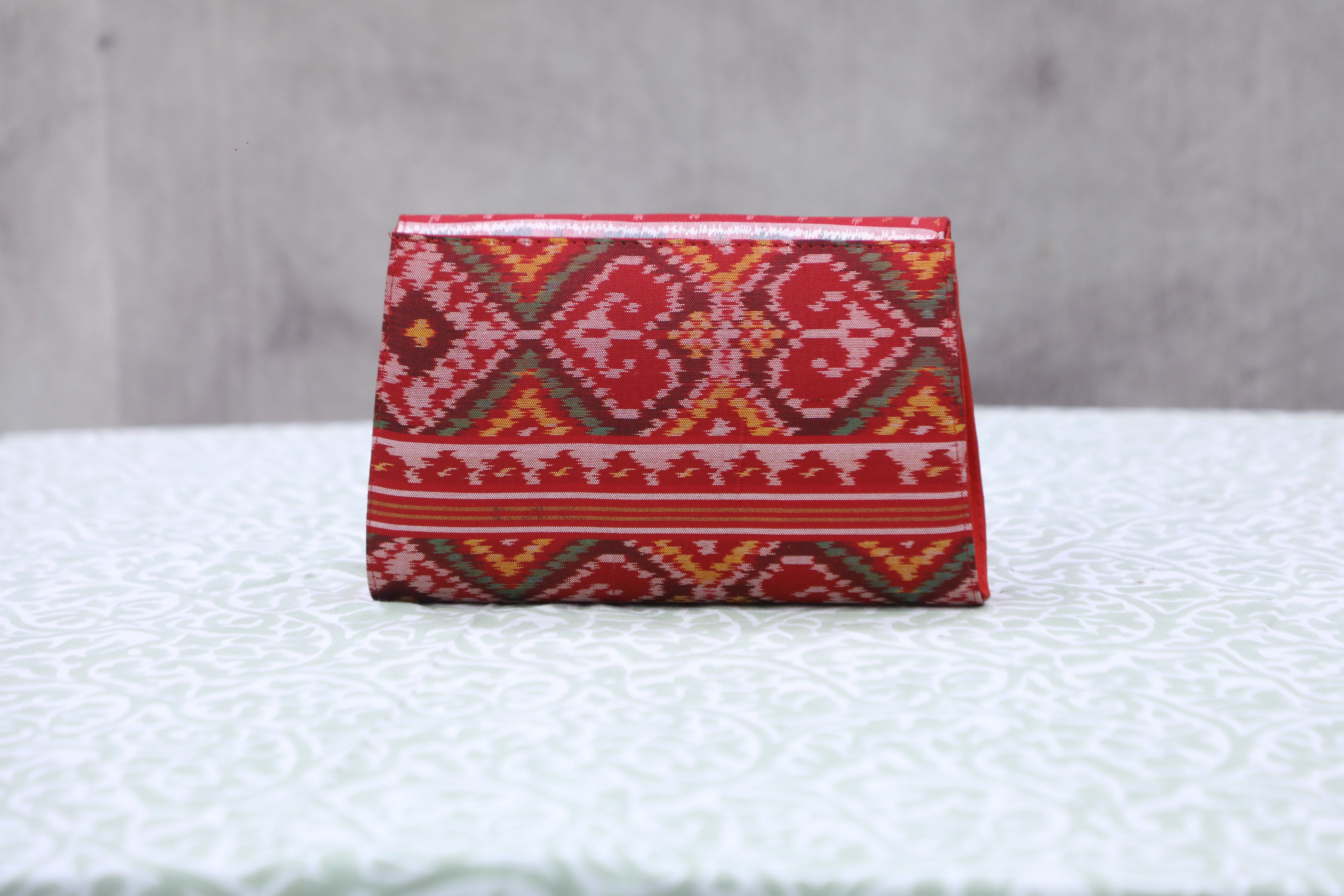 Red Patola Clutch- SRRPC39