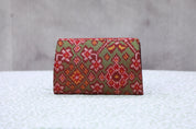 Two Tone Green Patola Clutch- SRTTGPC40