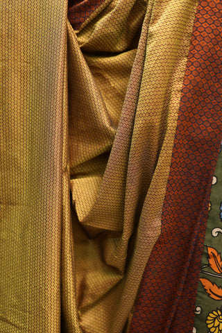 Olive Green Signature Khun Saree -SROGSKS47