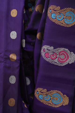 Purple Gadwal Silk Saree - SRPGSS404