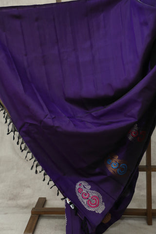 Purple Gadwal Silk Saree - SRPGSS404