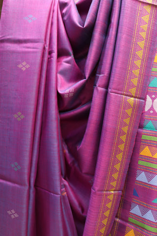 Purple Tussar Silk With Heavy Pallu Saree - SRPTPSHPS735