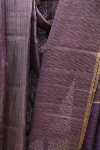 Purple Tussar Silk Saree-SRPTSS798