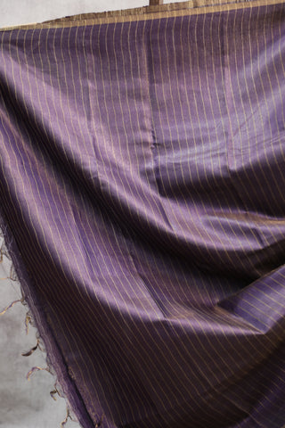 Purple Tussar Silk Saree-SRPTSS798