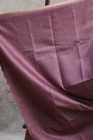 Purple Tussar Silk Saree-SRPTSS799