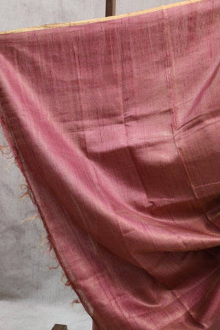 Pink Tussar Silk Saree-SRPTSS791