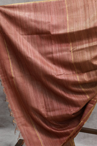 Pink Tussar Silk Saree-SRPTSS796