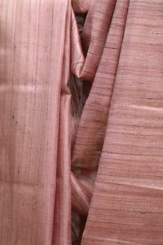 Pink Tussar Silk Saree-SRPTSS801