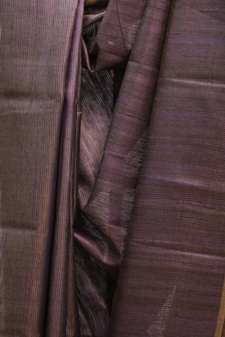 Purple Tussar Silk Saree-SRPTSS807