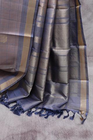 Mauve Kanjeevaram Silk Saree-SRMKSS329