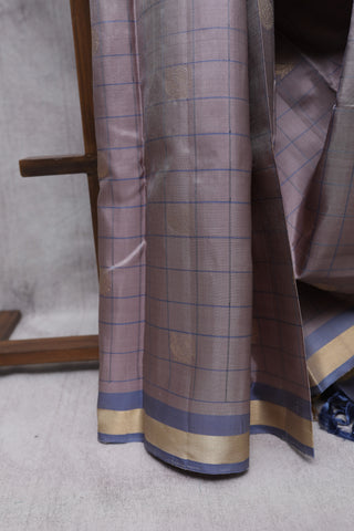 Mauve Kanjeevaram Silk Saree-SRMKSS329