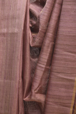 Mauve Tussar Silk Saree-SRMTSS808